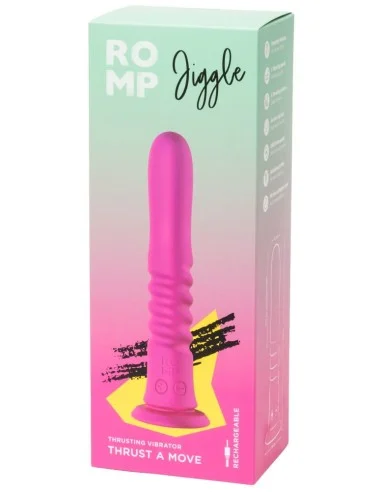 ROMP Jiggle wibrujące dildo na przyssawce z ruchem posuwistym