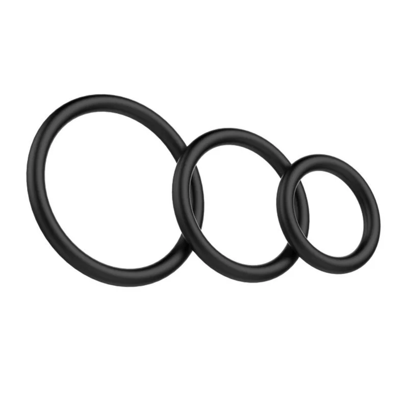 Zestaw 3 pierścieni erekcyjnych Baile- Rings Rubber